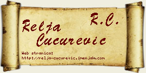 Relja Cucurević vizit kartica